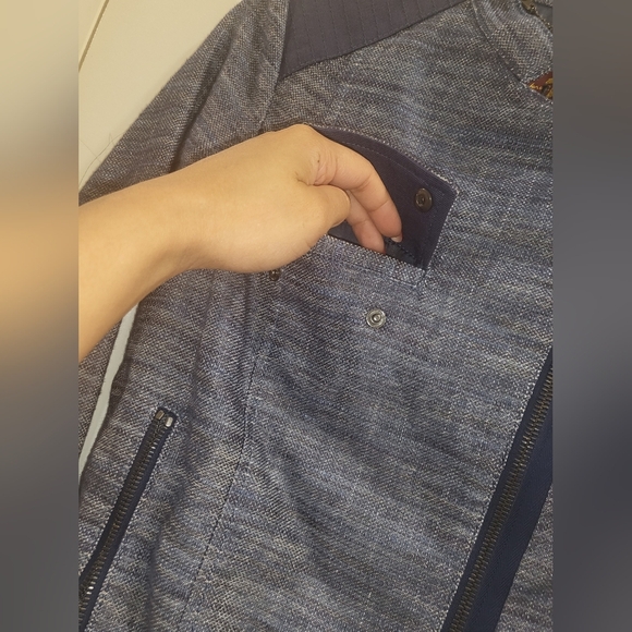 5. NWT 7 FOR ALL MANKIND MARL BOMBER SIZE XS - Picture 7 of 12